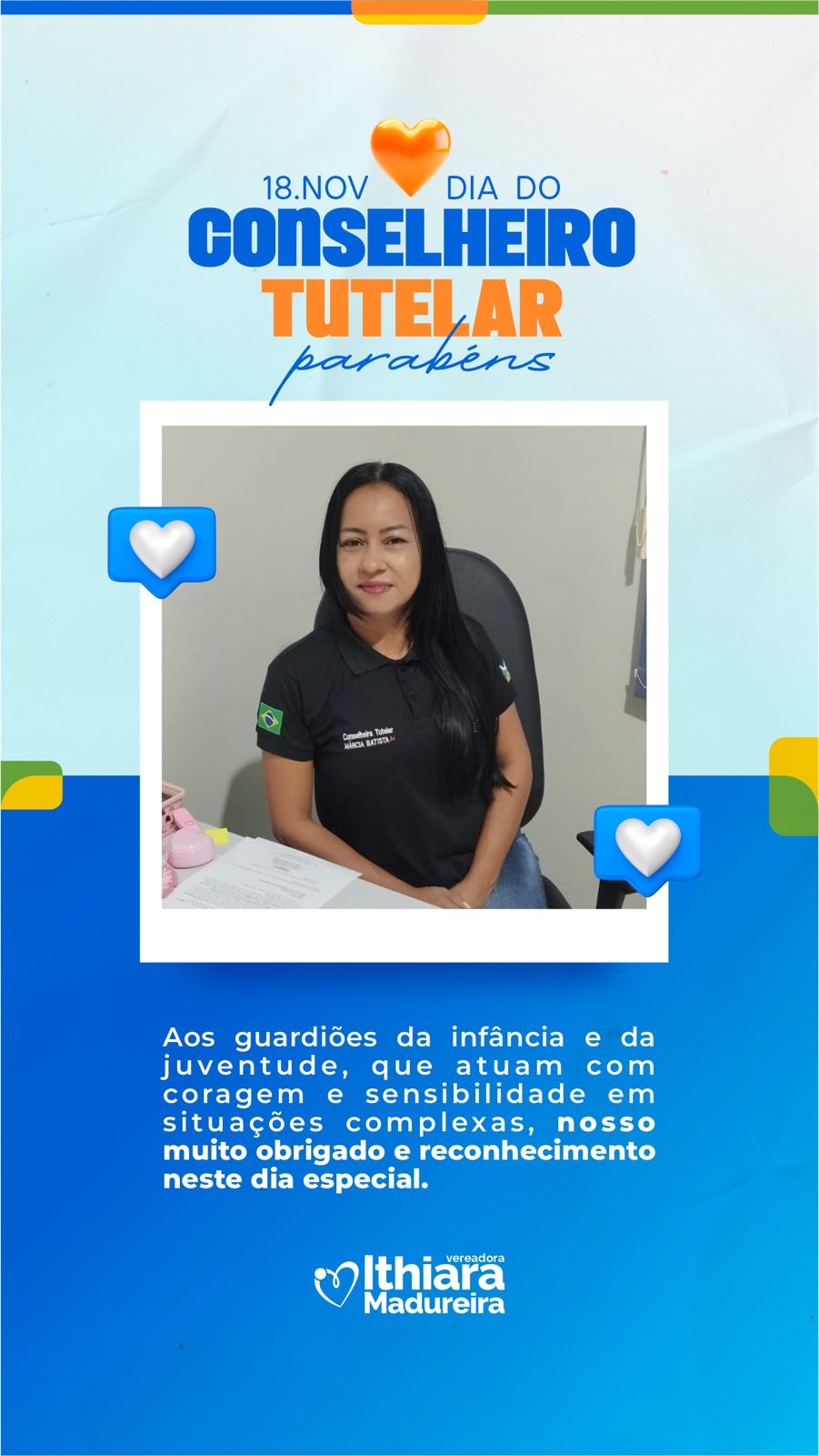 18 de novembro, dia do dia do conselheiro Tutelar!